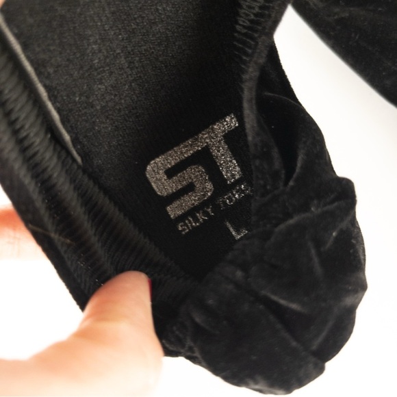 NWT Silky Toes Women’s Velvet Foldable Ballet Flats Slip On - Picture 5 of 7